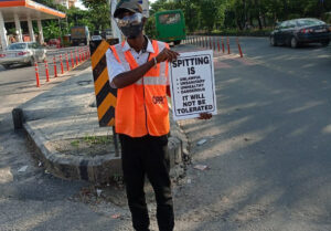 ORRCA Traffic team conducted awareness drive against spitting