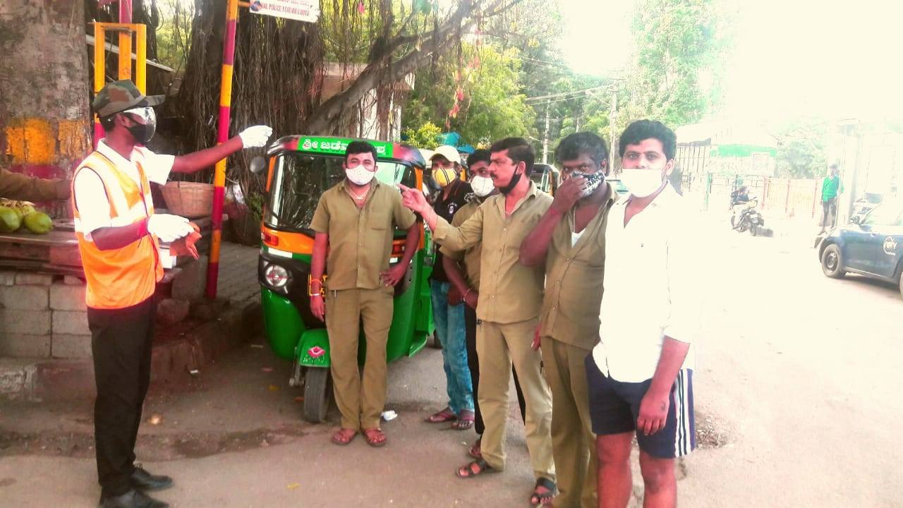 Today road safety and traffic rules awareness given to auto drivers in ORRCA limits