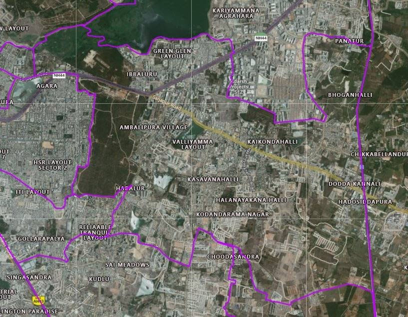 Bellandur Police Station Jurisdiction Boundary