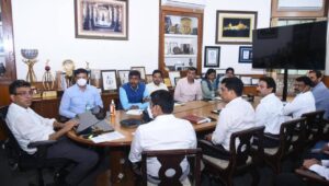 4 July 2022, Officers meeting related to Bengaluru Traffic headed by ACS UDD and Home