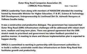 ORRCA Press Release