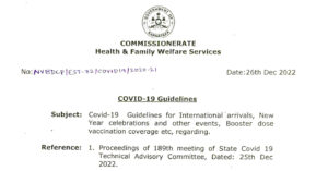 Covid 19 guidelines