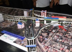 Model of Road and Metro Rail Intersection at Silk board Junction