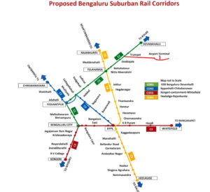 Proposed Bangalore Suburban Rail-Corridors